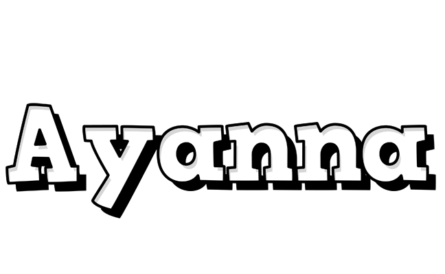 Ayanna snowing logo