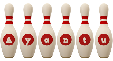 Ayantu bowling-pin logo