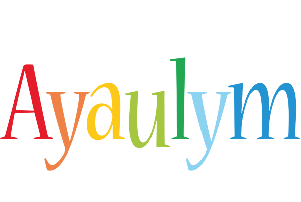 Ayaulym birthday logo