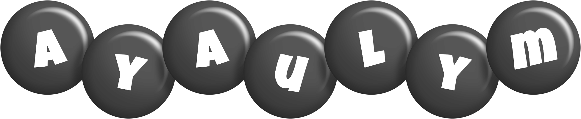 Ayaulym candy-black logo