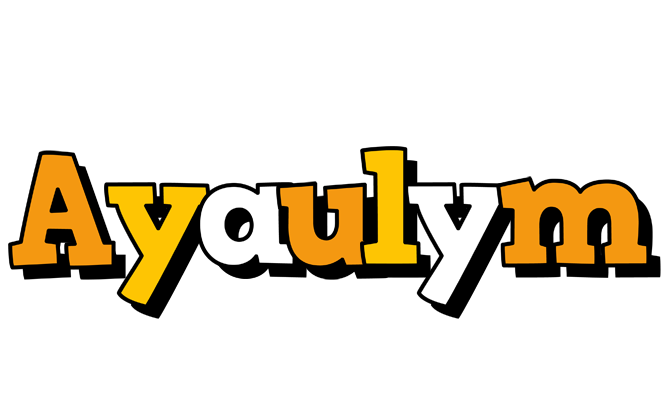 Ayaulym cartoon logo