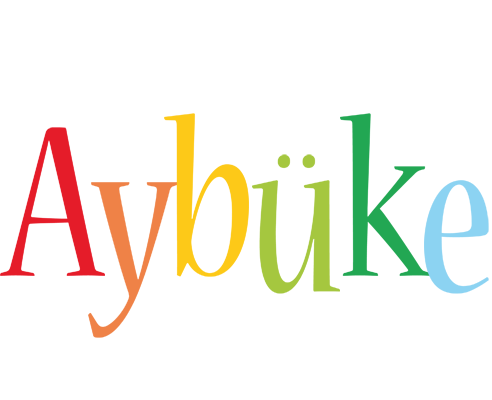 Aybüke birthday logo