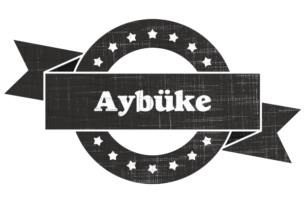 Aybüke grunge logo