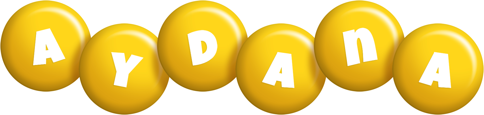 Aydana candy-yellow logo