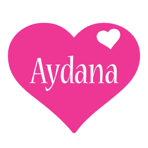 Aydana love-heart logo