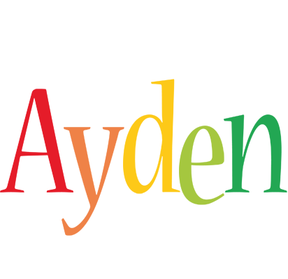 Ayden birthday logo