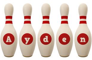 Ayden bowling-pin logo