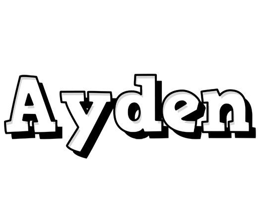 Ayden snowing logo
