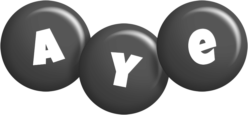 Aye candy-black logo