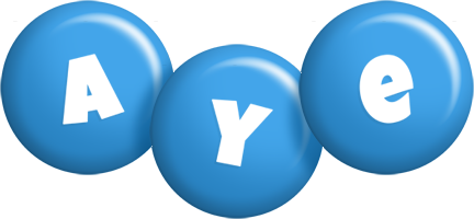 Aye candy-blue logo