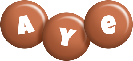 Aye candy-brown logo