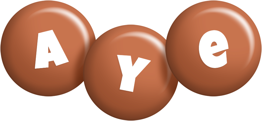 Aye candy-brown logo