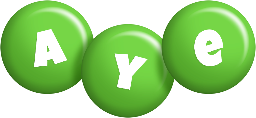 Aye candy-green logo