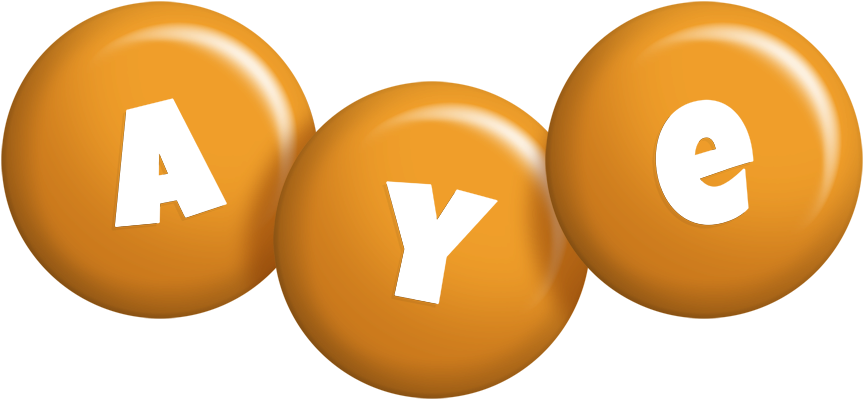Aye candy-orange logo