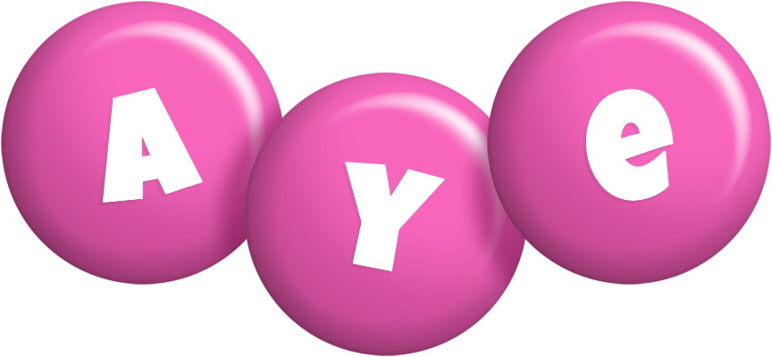 Aye candy-pink logo