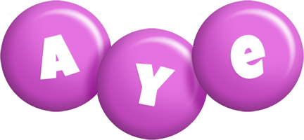 Aye candy-purple logo