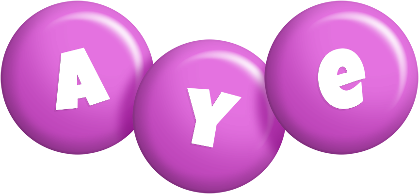 Aye candy-purple logo