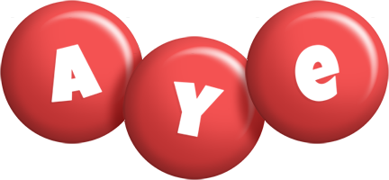 Aye candy-red logo