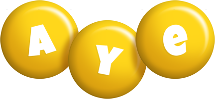 Aye candy-yellow logo