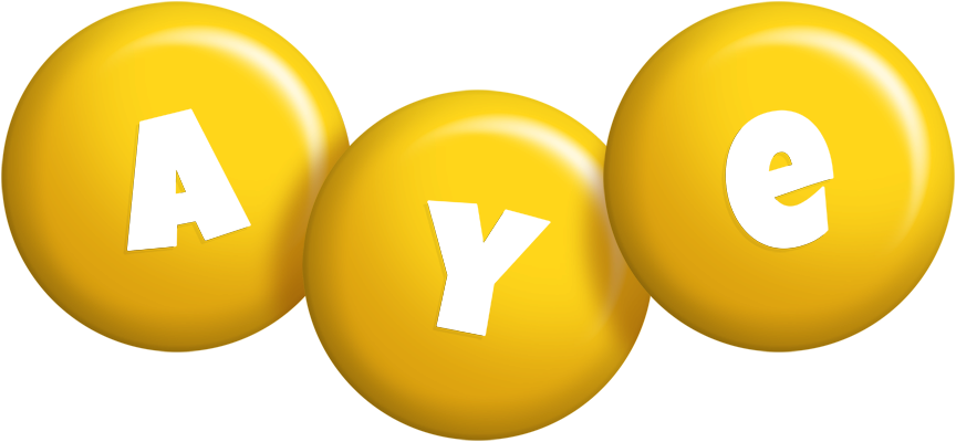 Aye candy-yellow logo