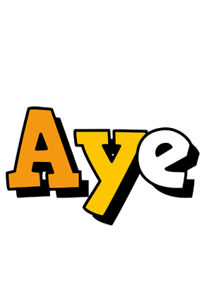 Aye cartoon logo