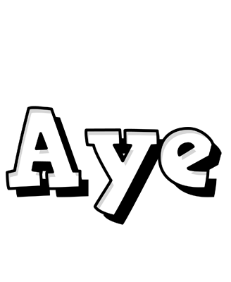 Aye snowing logo