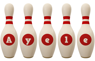 Ayele bowling-pin logo