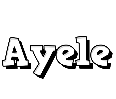 Ayele snowing logo