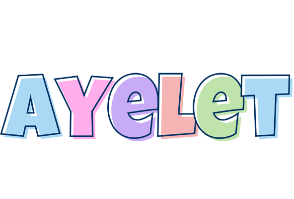 Ayelet pastel logo