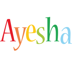 Ayesha birthday logo