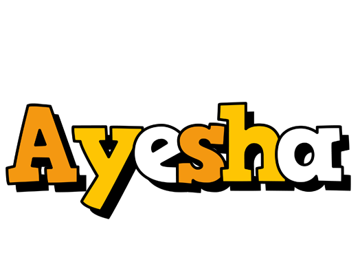 Ayesha cartoon logo