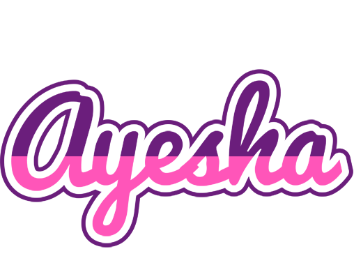 Ayesha cheerful logo