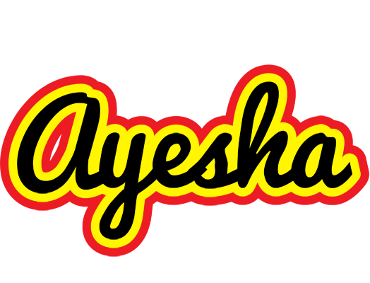 Ayesha flaming logo