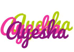 Ayesha flowers logo