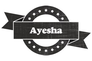 Ayesha grunge logo