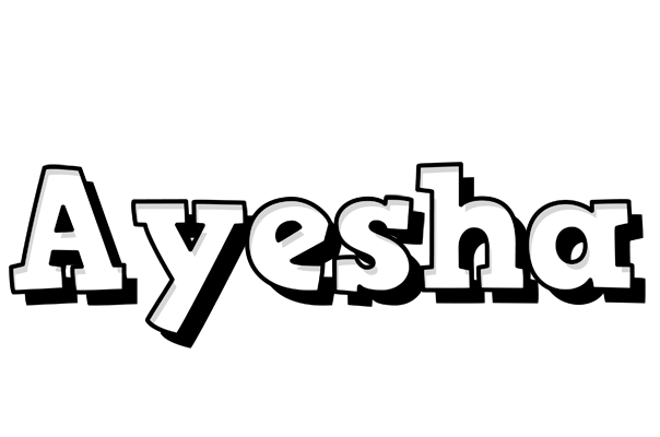 Ayesha snowing logo
