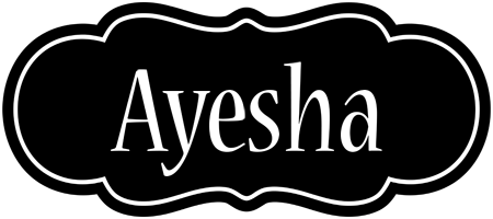 Ayesha welcome logo