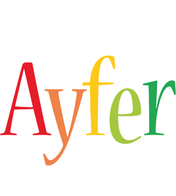 Ayfer birthday logo