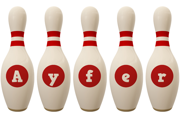 Ayfer bowling-pin logo