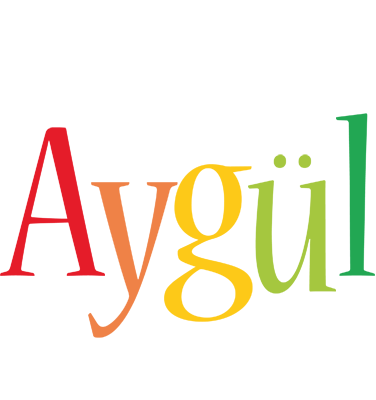 Aygül birthday logo