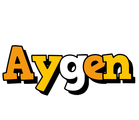 Aygen cartoon logo