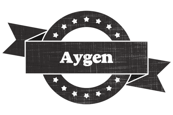 Aygen grunge logo