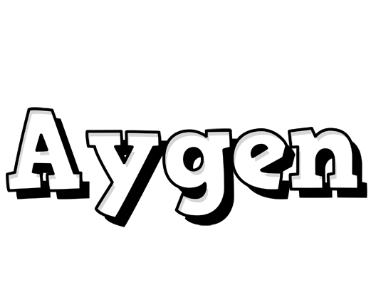 Aygen snowing logo