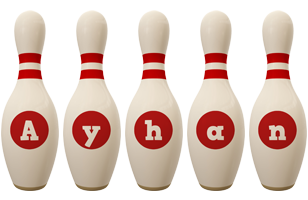 Ayhan bowling-pin logo