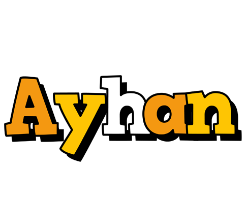 Ayhan cartoon logo
