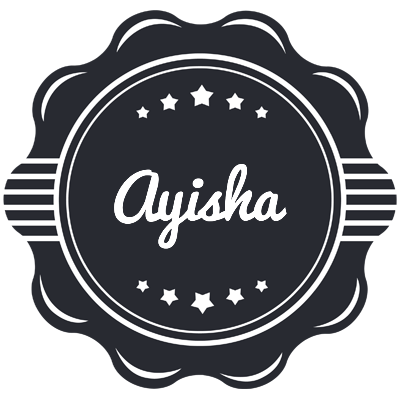 Ayisha badge logo
