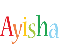 Ayisha birthday logo