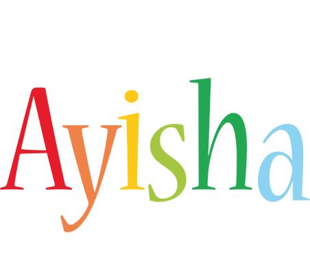 Ayisha birthday logo