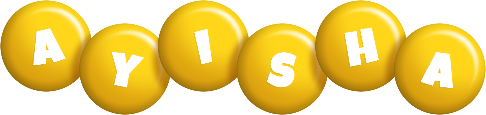 Ayisha candy-yellow logo