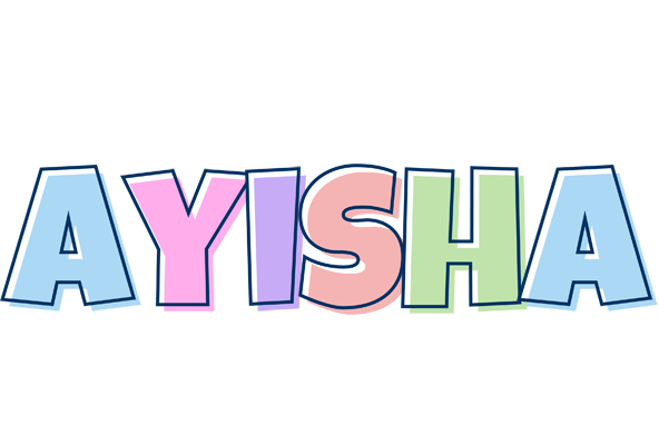Ayisha pastel logo